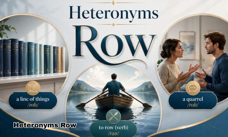 heteronym for row